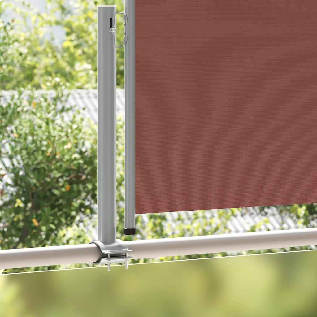 Tenda Laterale Retrattile per Patio 120x300 cm Marrone