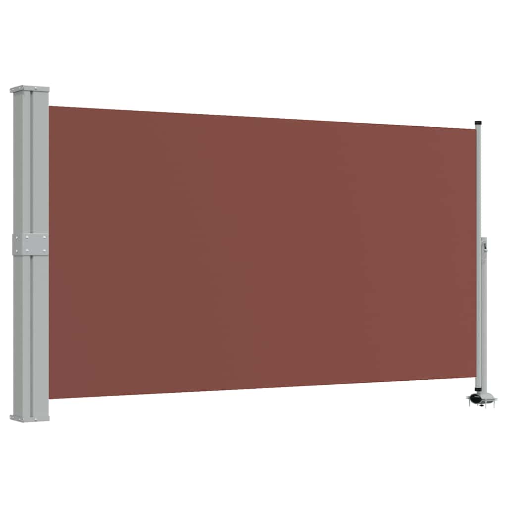 Tenda da Sole Laterale Retrattile per Patio 140x300cm Marrone