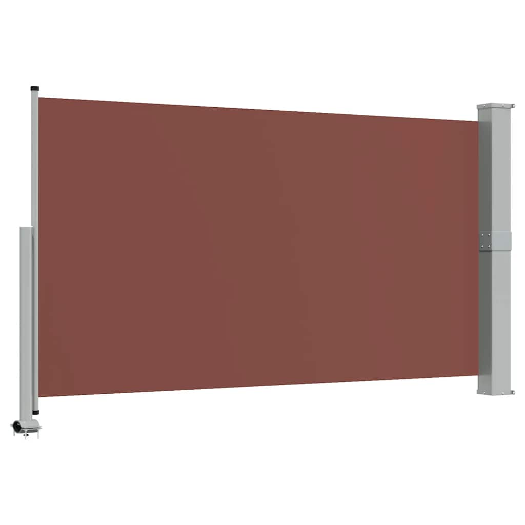 Tenda da Sole Laterale Retrattile per Patio 140x300cm Marrone
