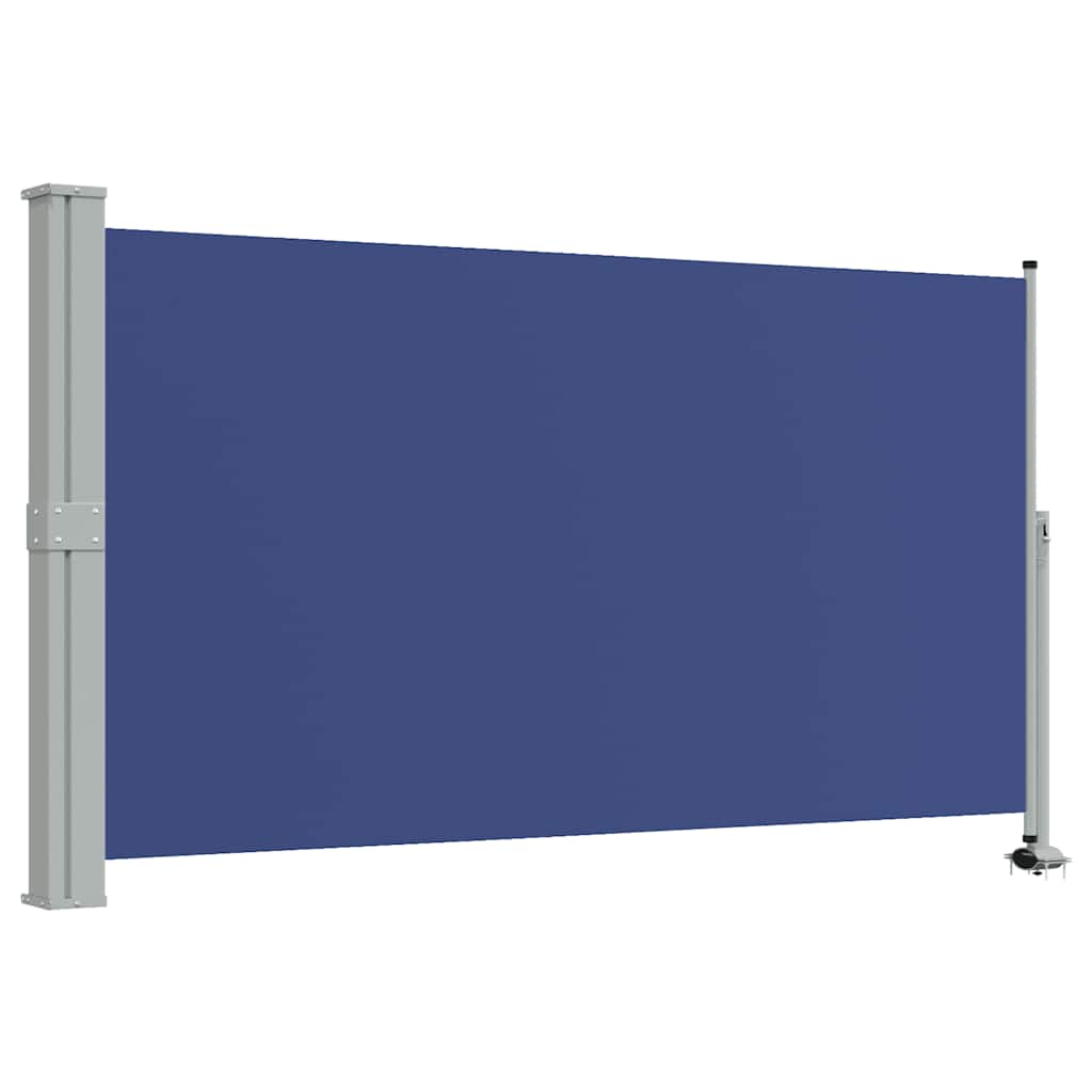 Tenda da Sole Laterale Retrattile per Patio 140x300 cm Blu
