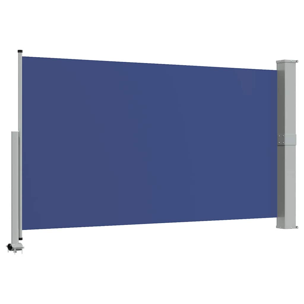 Tenda da Sole Laterale Retrattile per Patio 140x300 cm Blu