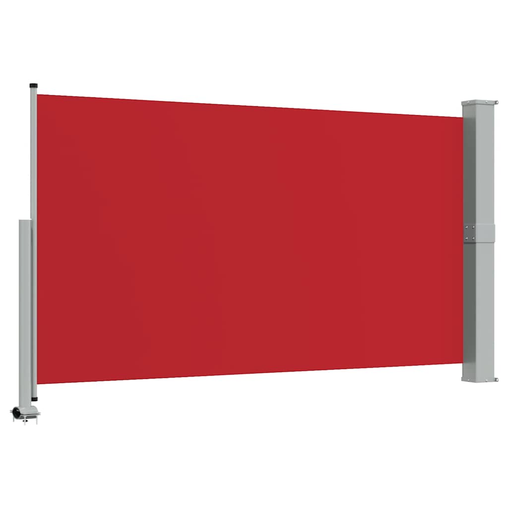 Tenda da Sole Laterale Retrattile per Patio 140x300 cm Rossa