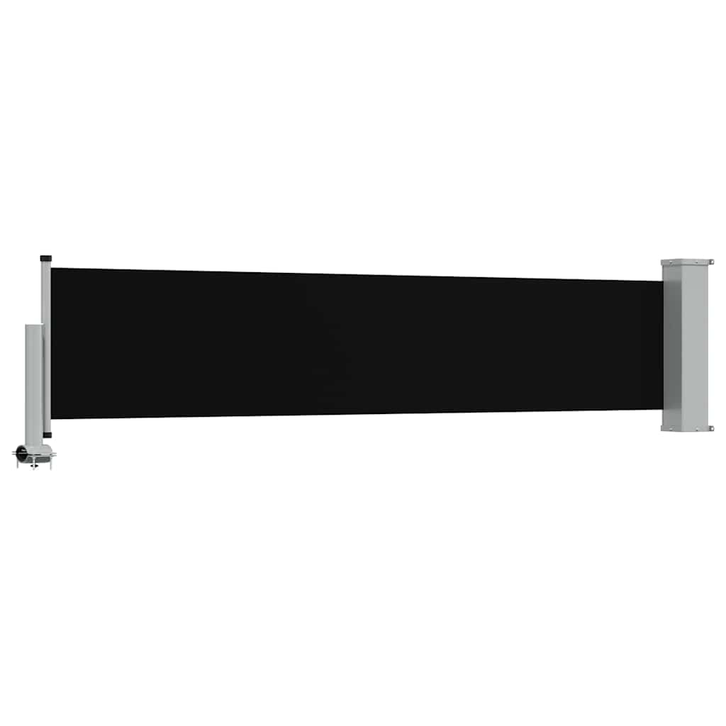 Tenda Laterale Retrattile per Patio 60x300 cm Nero