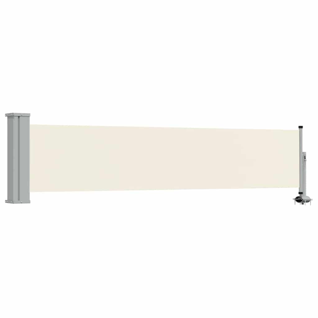 Tenda Laterale Retrattile per Patio 60x300 cm Crema