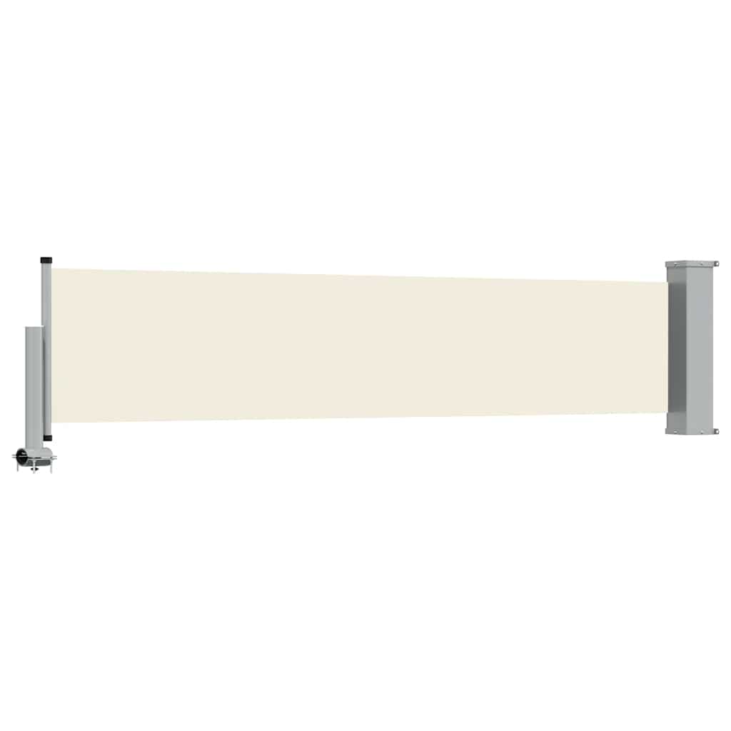 Tenda Laterale Retrattile per Patio 60x300 cm Crema