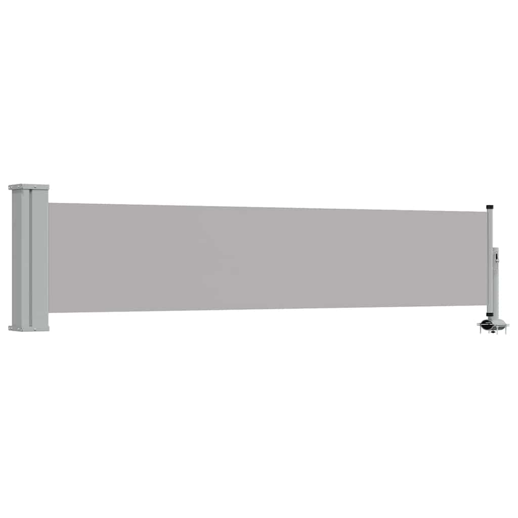 Tenda Laterale Retrattile per Patio 60x300 cm Grigia