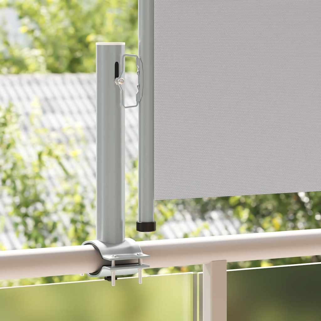 Tenda Laterale Retrattile per Patio 60x300 cm Grigia