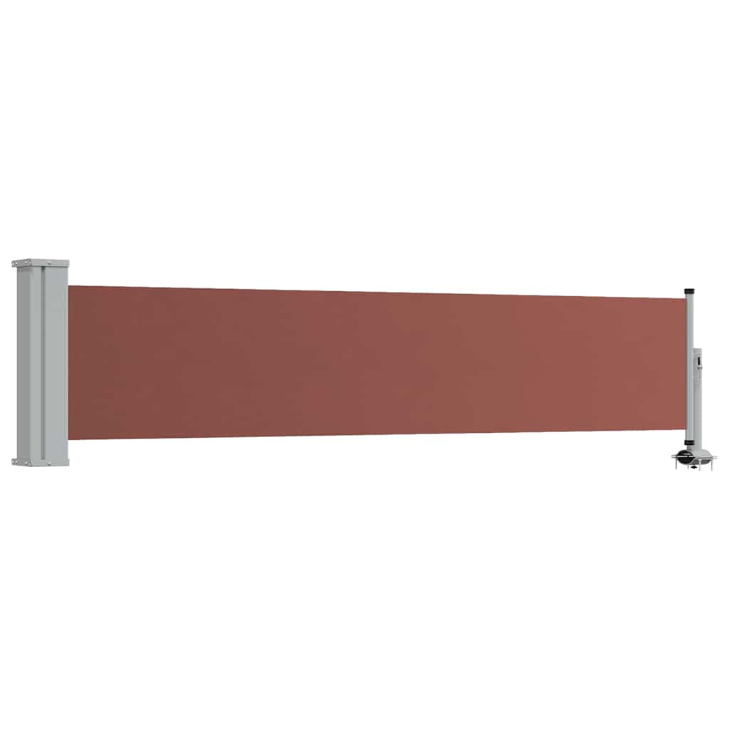 Tenda Laterale Retrattile per Patio 60x300 cm Marrone