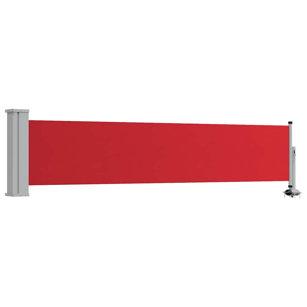 Tenda Laterale Retrattile per Patio 60x300 cm Rossa