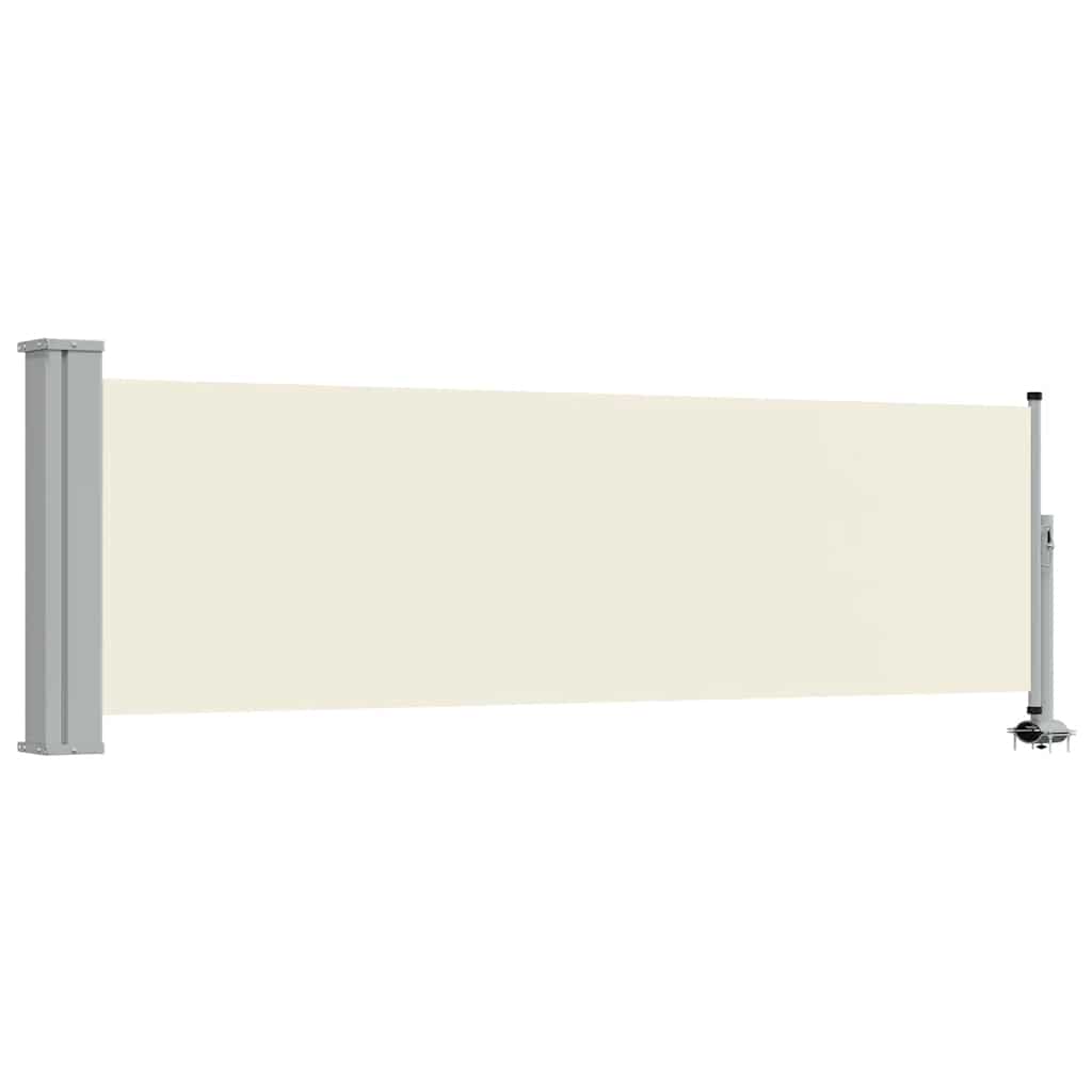 Tenda Laterale Retrattile per Patio 80x300 cm Crema