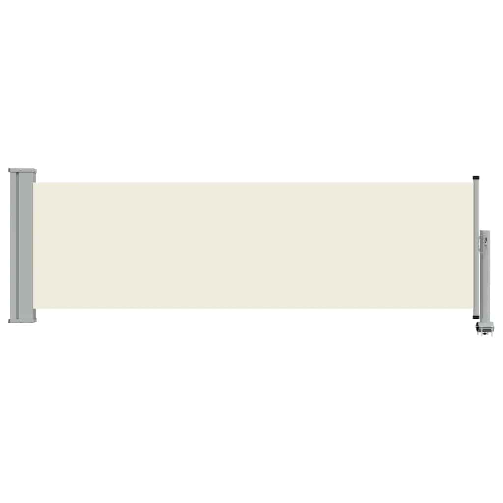 Tenda Laterale Retrattile per Patio 80x300 cm Crema