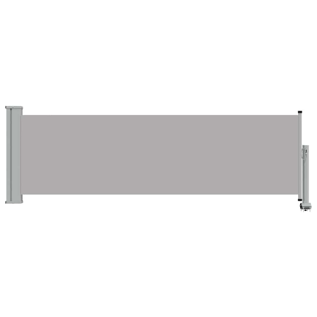 Tenda Laterale Retrattile per Patio 80x300 cm Grigia