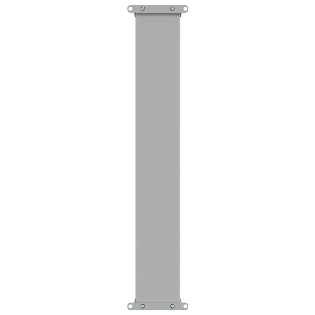 Tenda Laterale Retrattile per Patio 80x300 cm Grigia