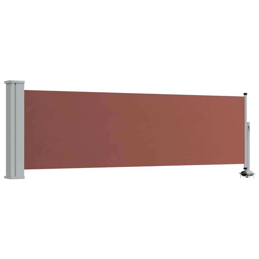 Tenda Laterale Retrattile per Patio 80x300 cm Marrone