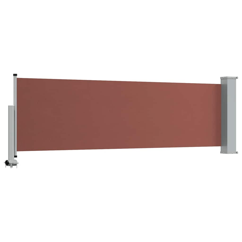 Tenda Laterale Retrattile per Patio 80x300 cm Marrone