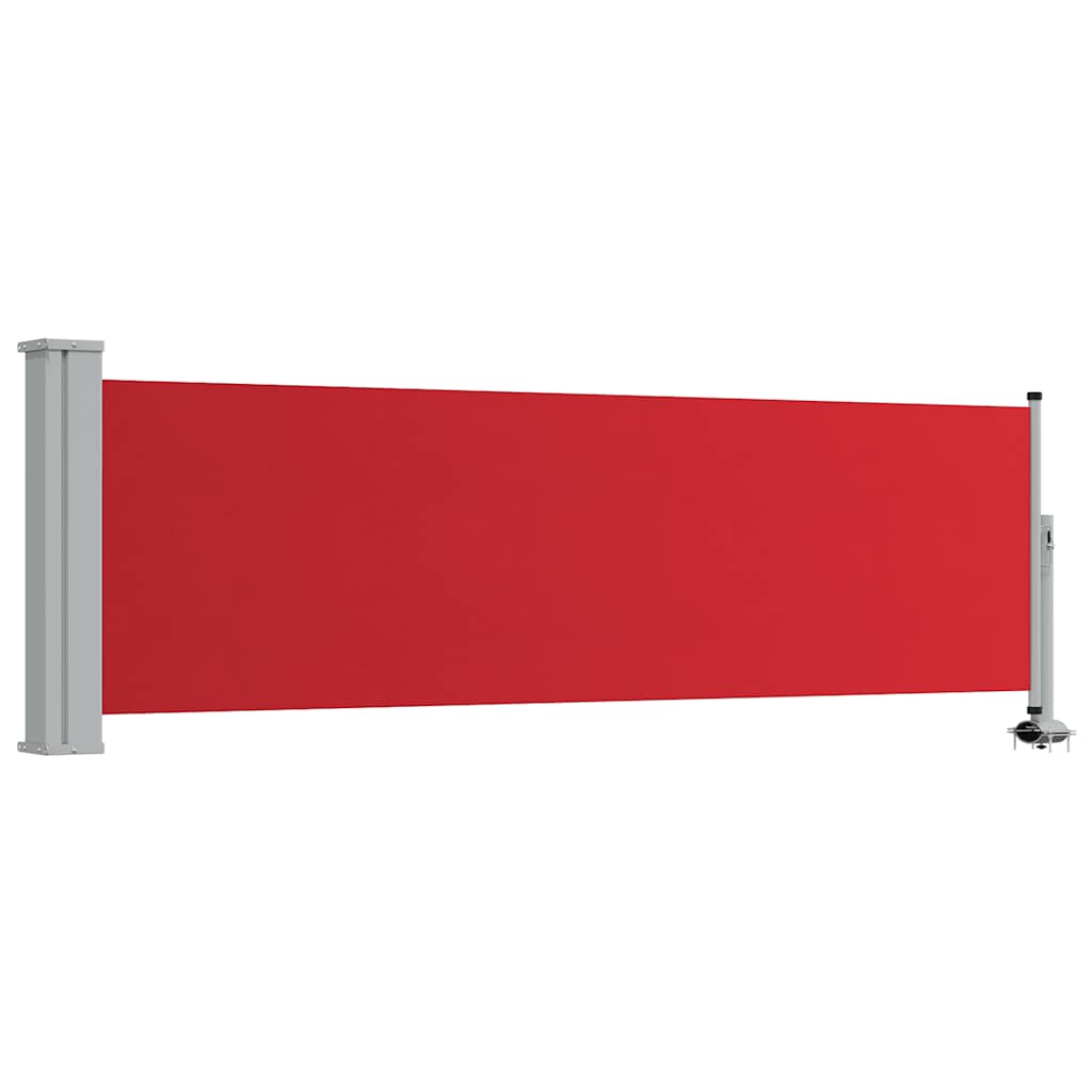 Tenda Laterale Retrattile per Patio 80x300 cm Rosso