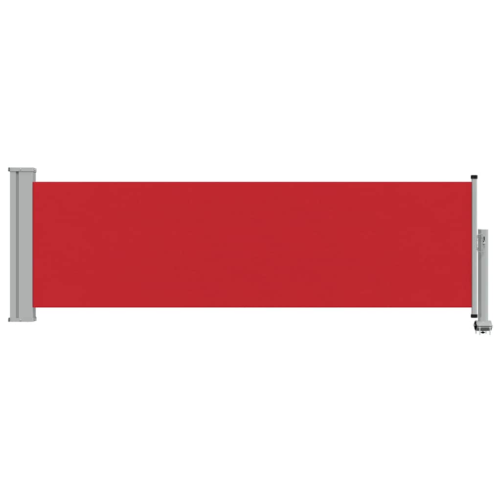 Tenda Laterale Retrattile per Patio 80x300 cm Rosso