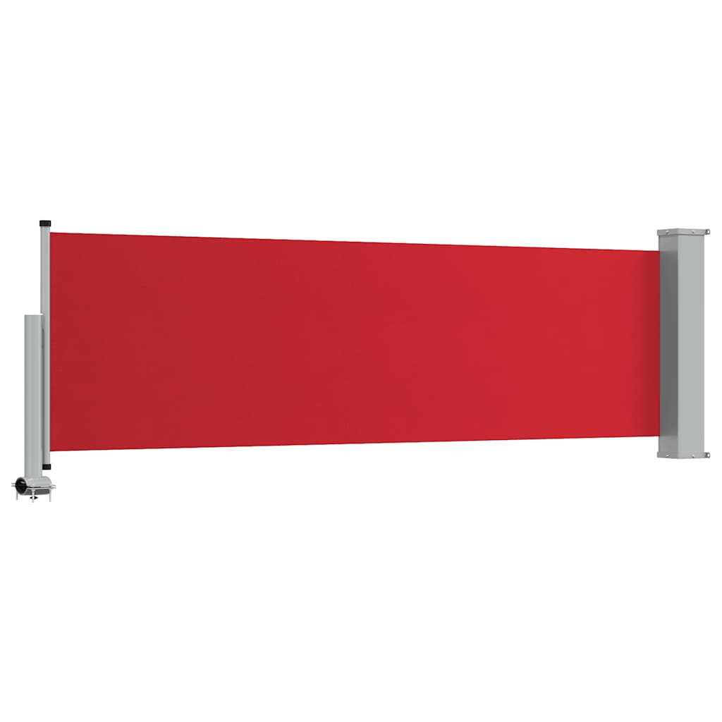 Tenda Laterale Retrattile per Patio 80x300 cm Rosso