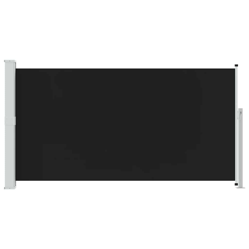 Tenda Laterale Retrattile per Patio 170x300 cm Nera