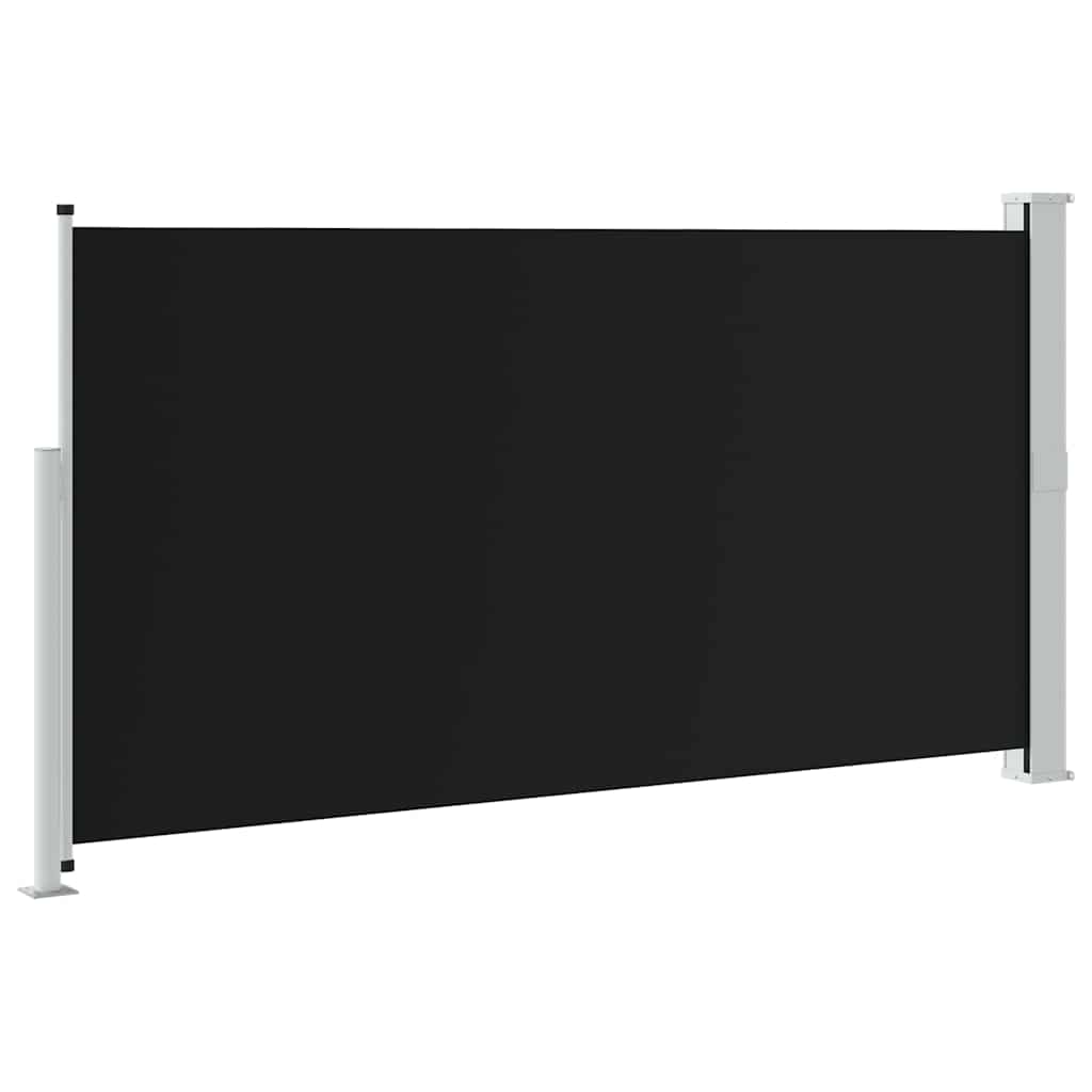 Tenda Laterale Retrattile per Patio 170x300 cm Nera