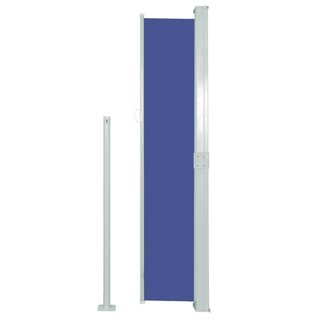 Tenda Laterale Retrattile per Patio 170x300 cm Blu