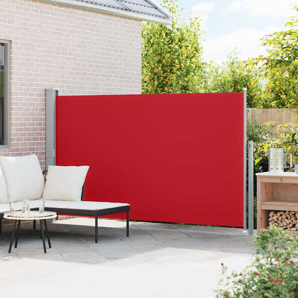 Tenda Laterale Retrattile per Patio 170x300 cm Rosso