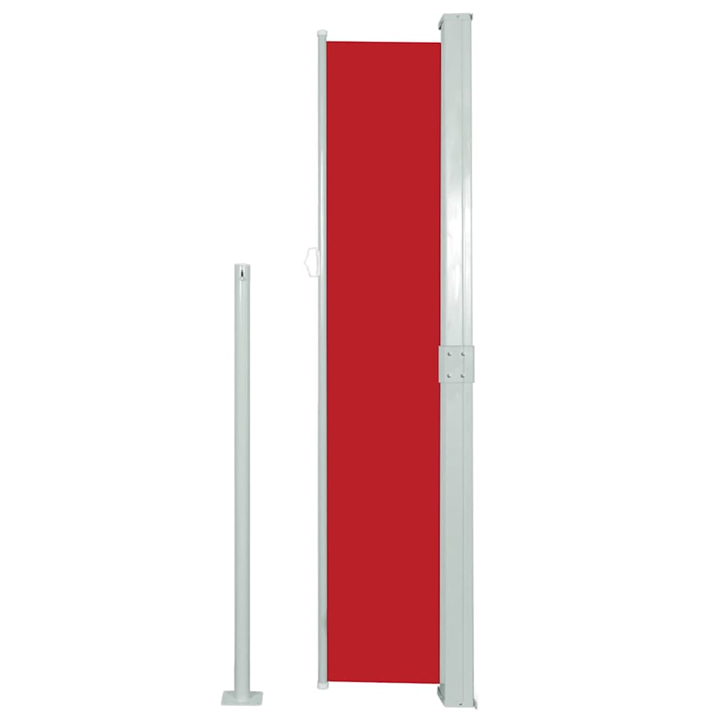 Tenda Laterale Retrattile per Patio 170x300 cm Rosso
