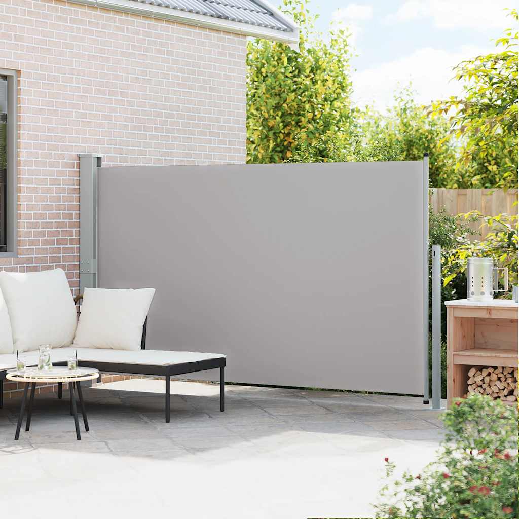 Tenda Laterale Retrattile per Patio 170x300 cm Grigio