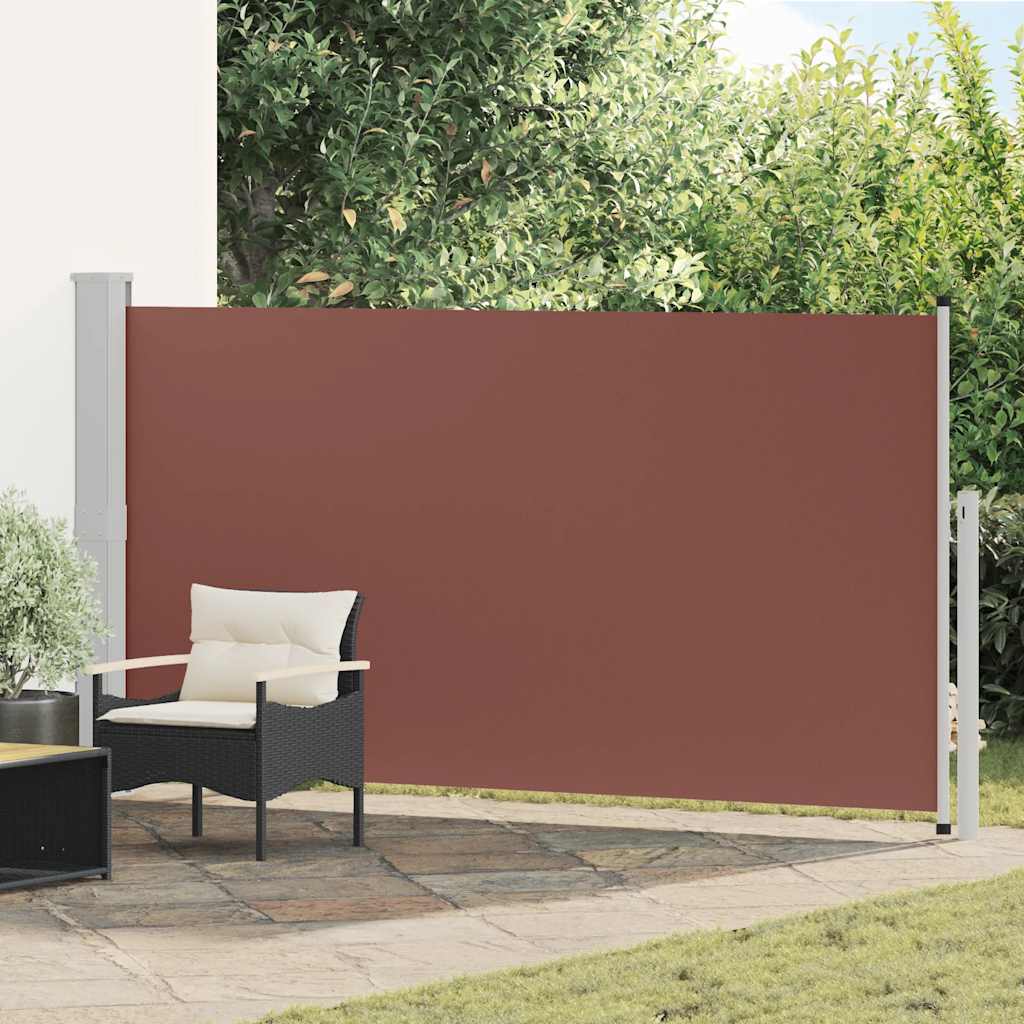 Tenda Laterale Retrattile per Patio 170x300 cm Marrone