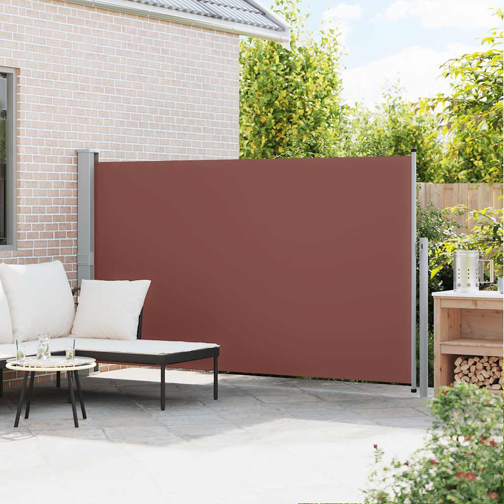 Tenda Laterale Retrattile per Patio 170x300 cm Marrone