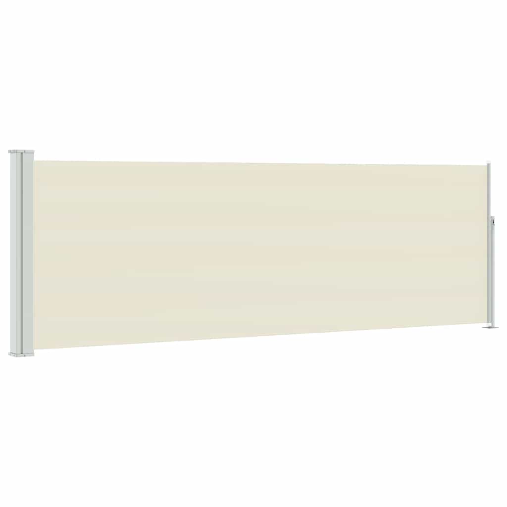 Tenda Laterale Retrattile per Patio 100x314 cm Crema
