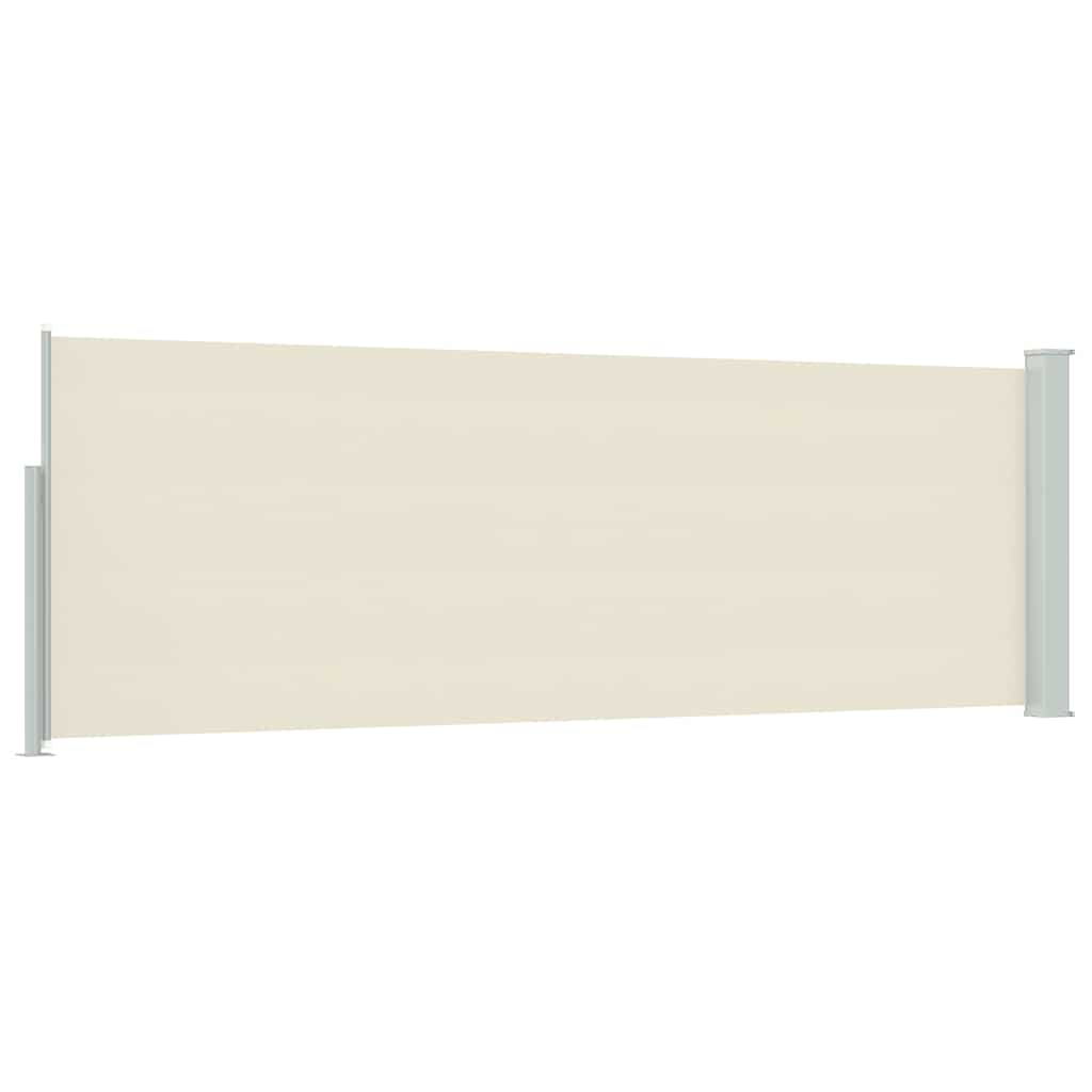 Tenda Laterale Retrattile per Patio 100x314 cm Crema