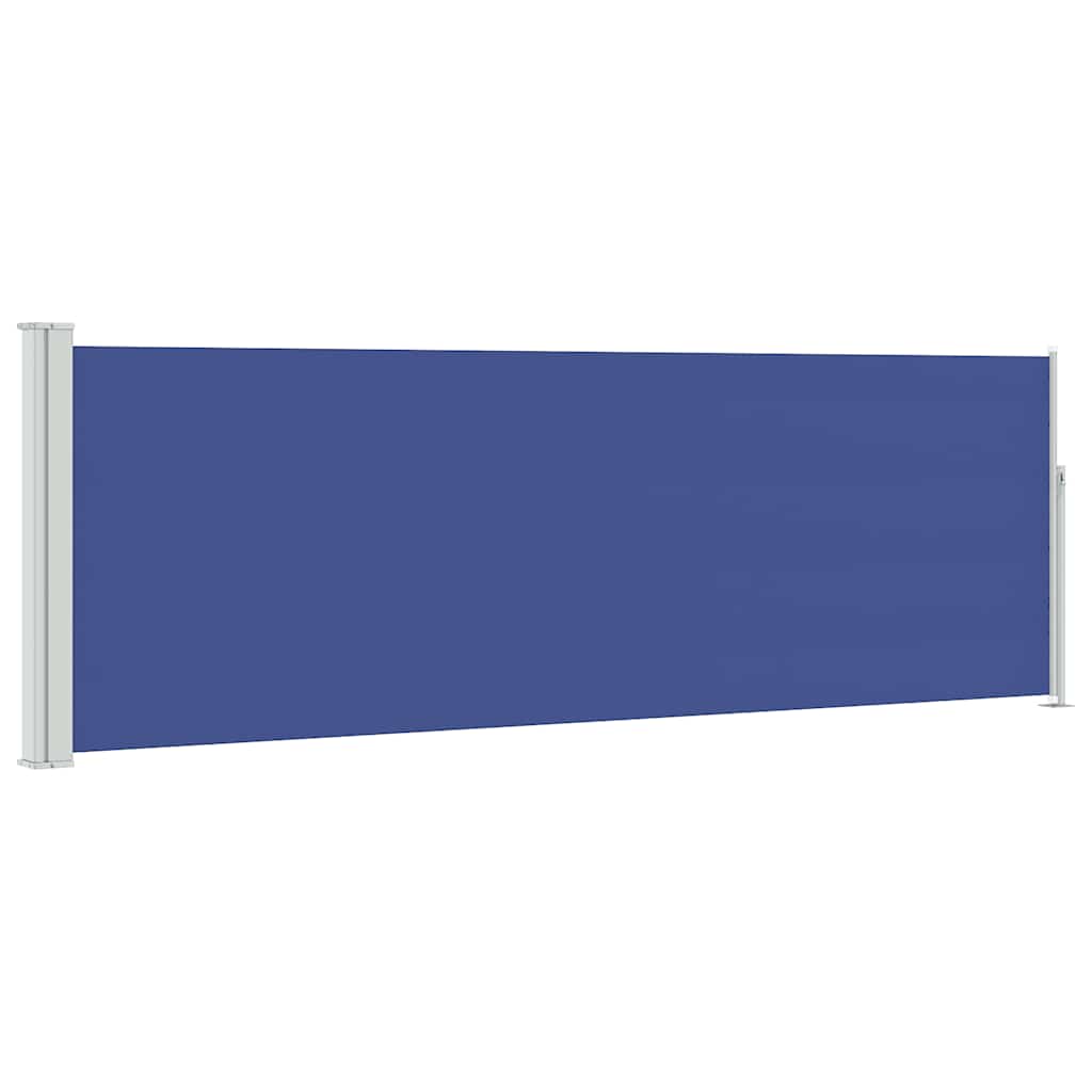 Tenda Laterale Retrattile per Patio 100x314 cm Blu