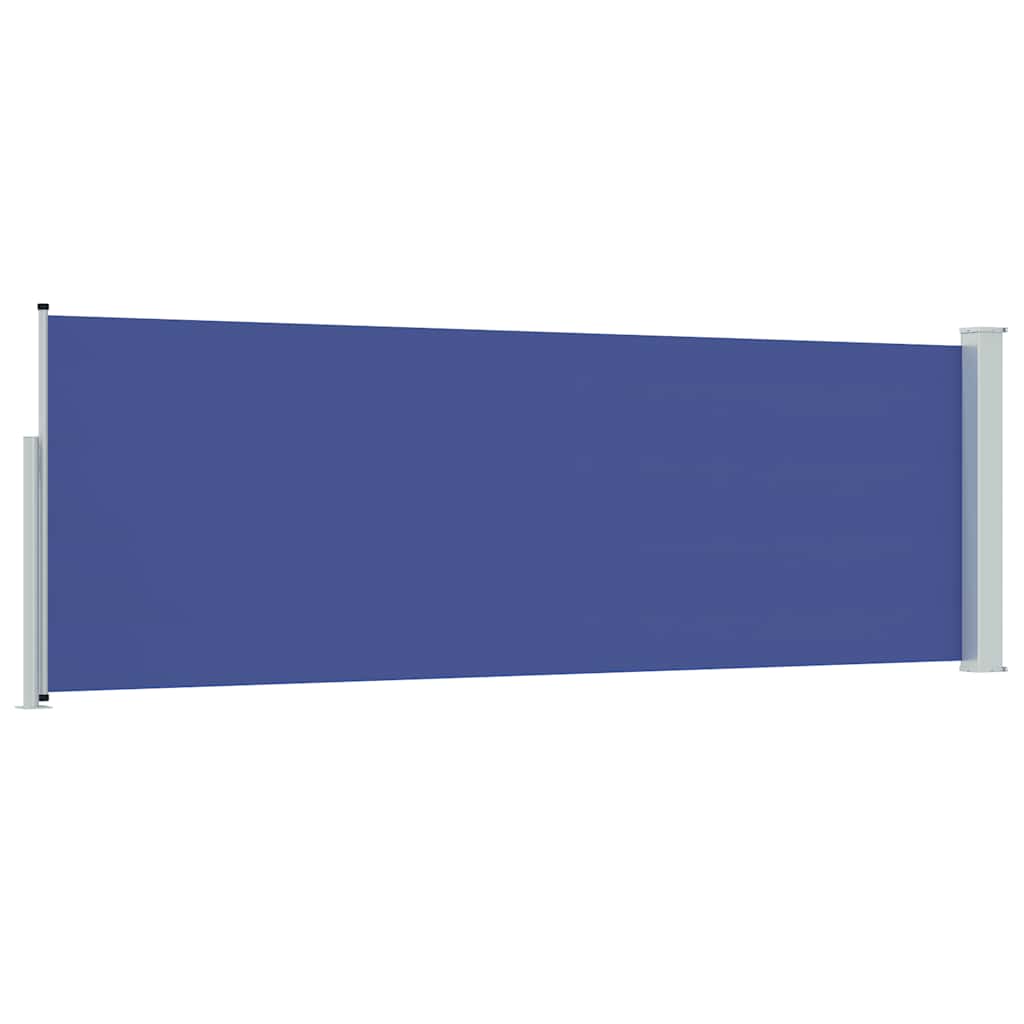 Tenda Laterale Retrattile per Patio 100x314 cm Blu