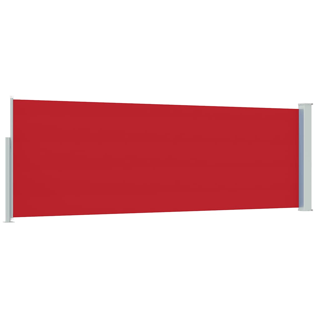 Tenda Laterale Retrattile per Patio 100x314 cm Rossa