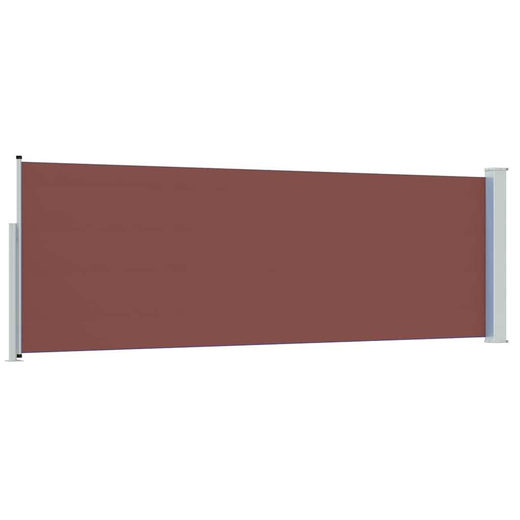 Tenda Laterale Retrattile per Patio 100x314 cm Marrone