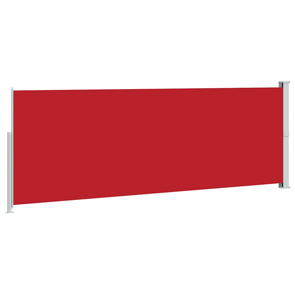 Tenda Laterale Retrattile per Patio 170x500 cm Rossa