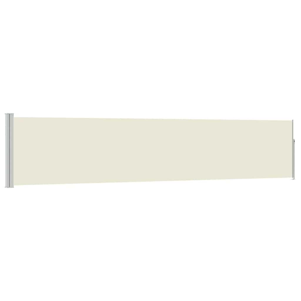 Tenda Laterale Retrattile per Patio 100x514 cm Crema