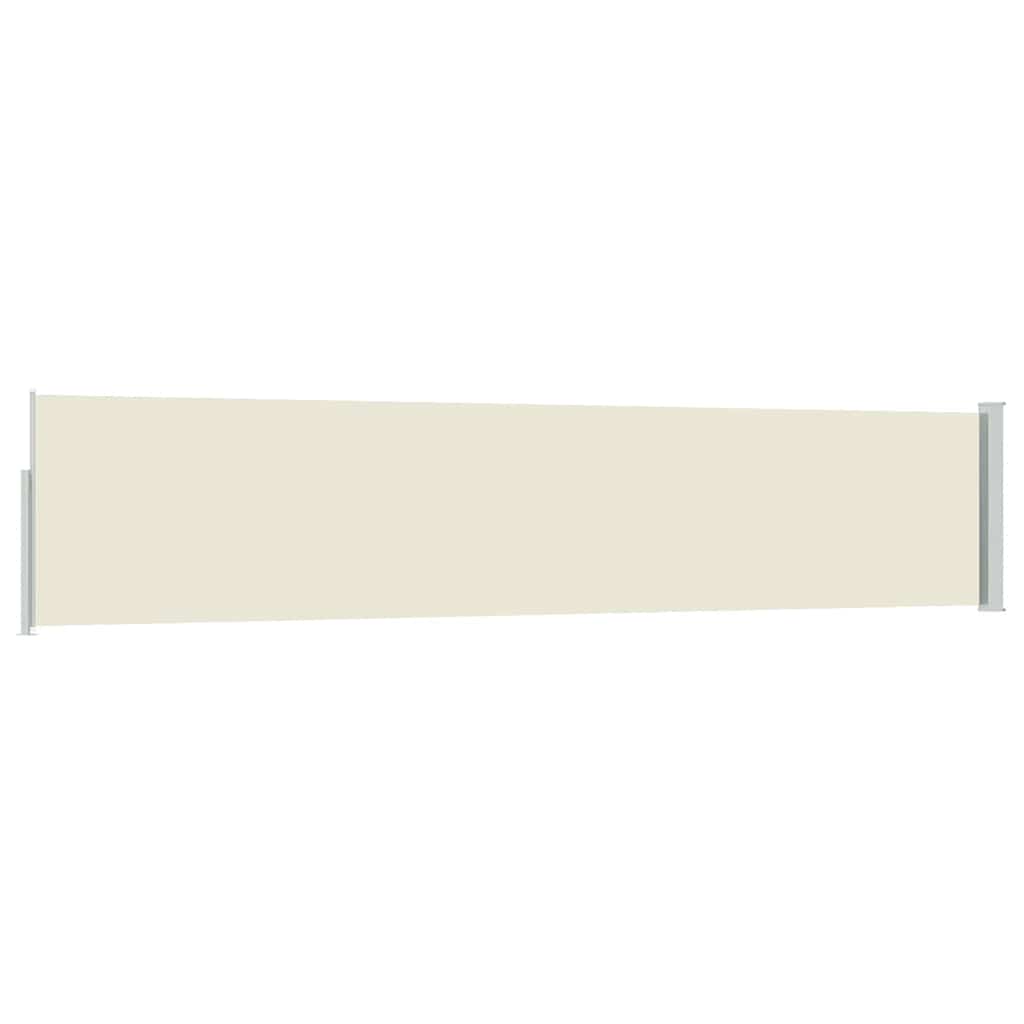 Tenda Laterale Retrattile per Patio 100x514 cm Crema