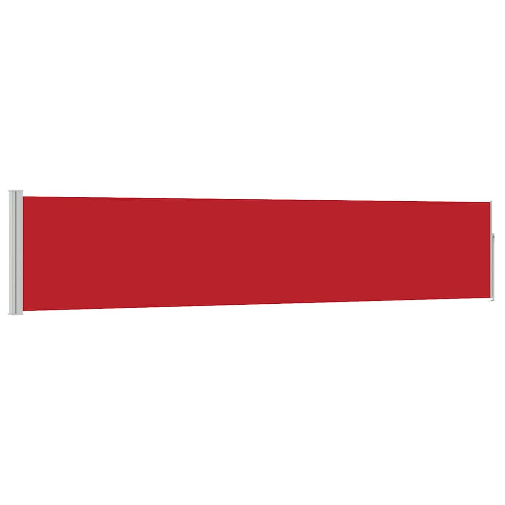Tenda Laterale Retrattile per Patio 100x514 cm Rosso