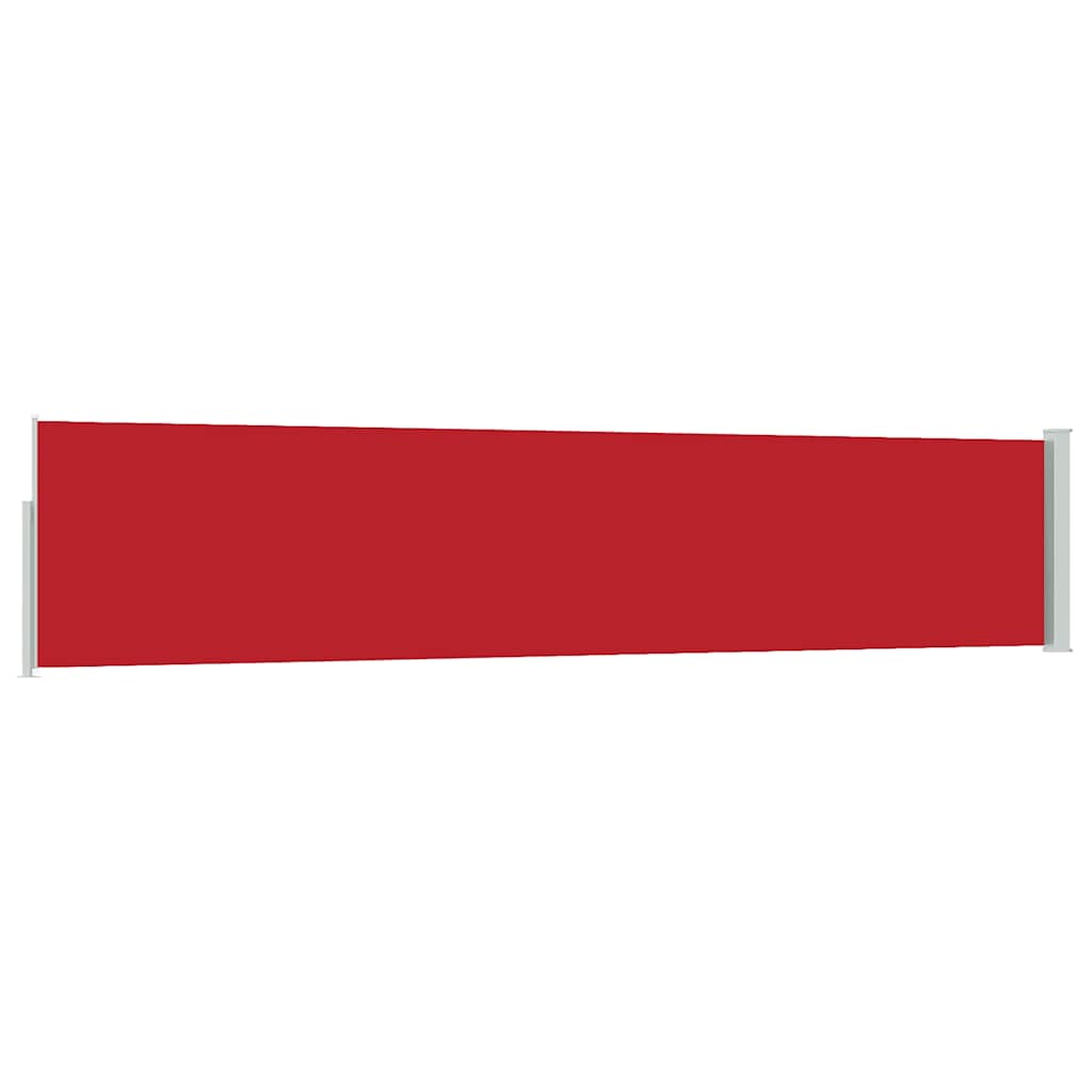 Tenda Laterale Retrattile per Patio 100x514 cm Rosso
