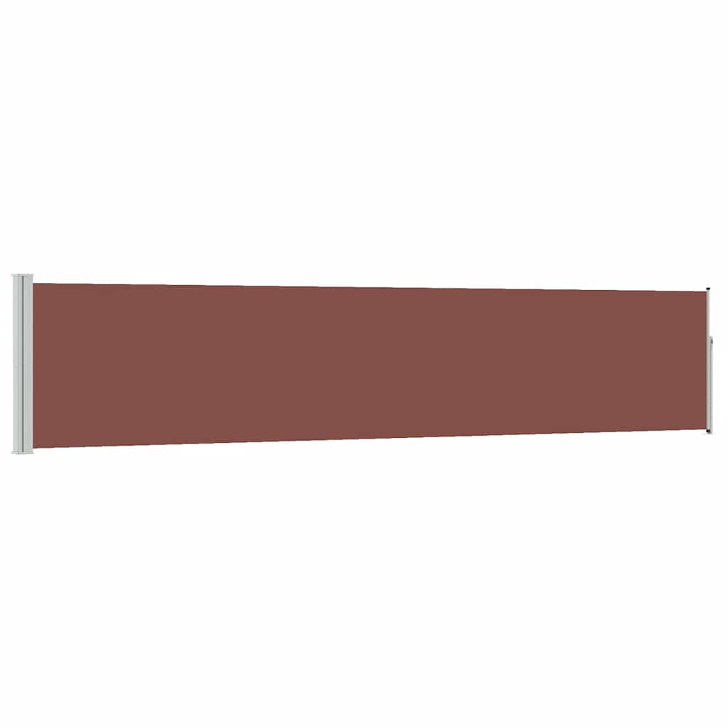 Tenda Laterale Retrattile per Patio 100x514 cm Marrone