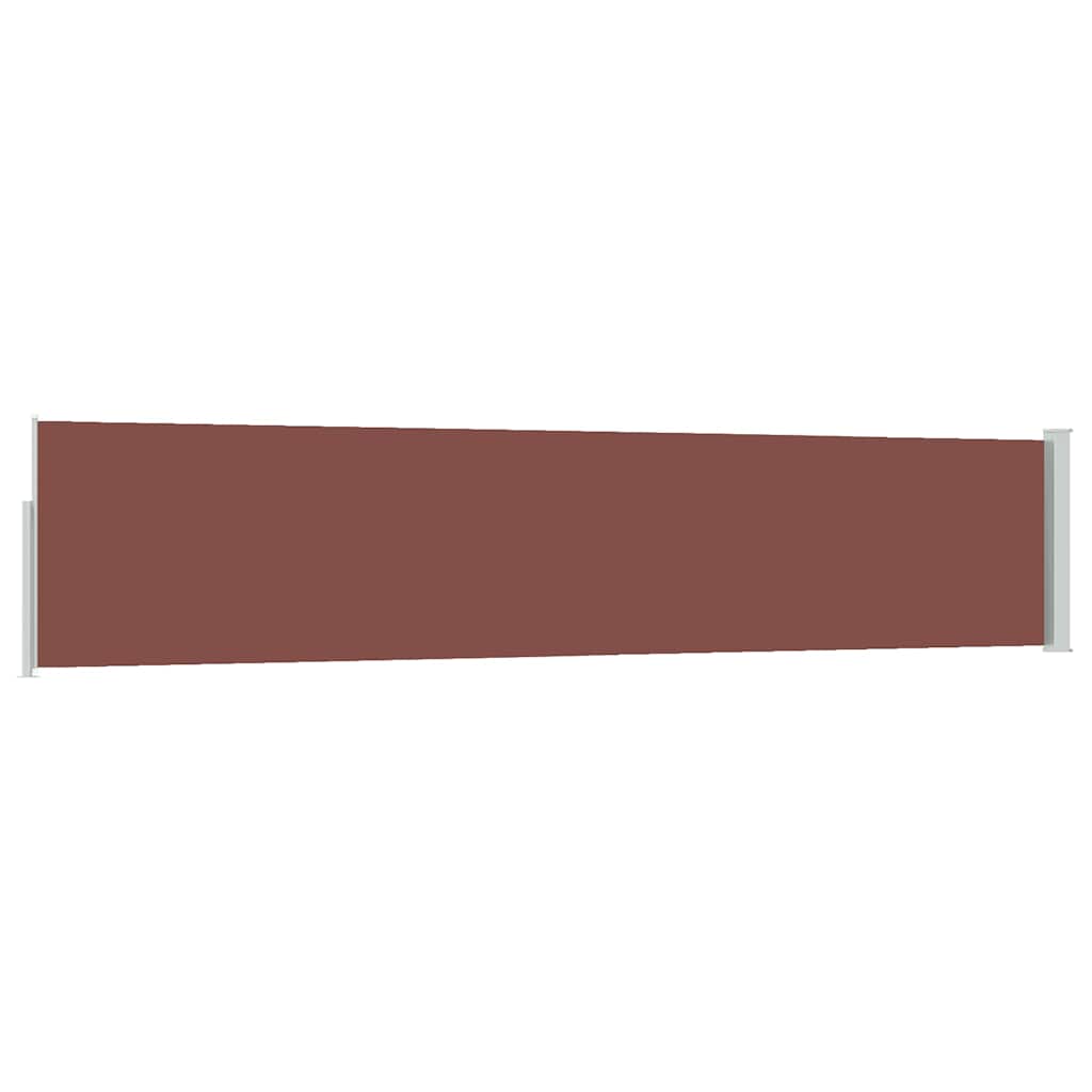 Tenda Laterale Retrattile per Patio 100x514 cm Marrone