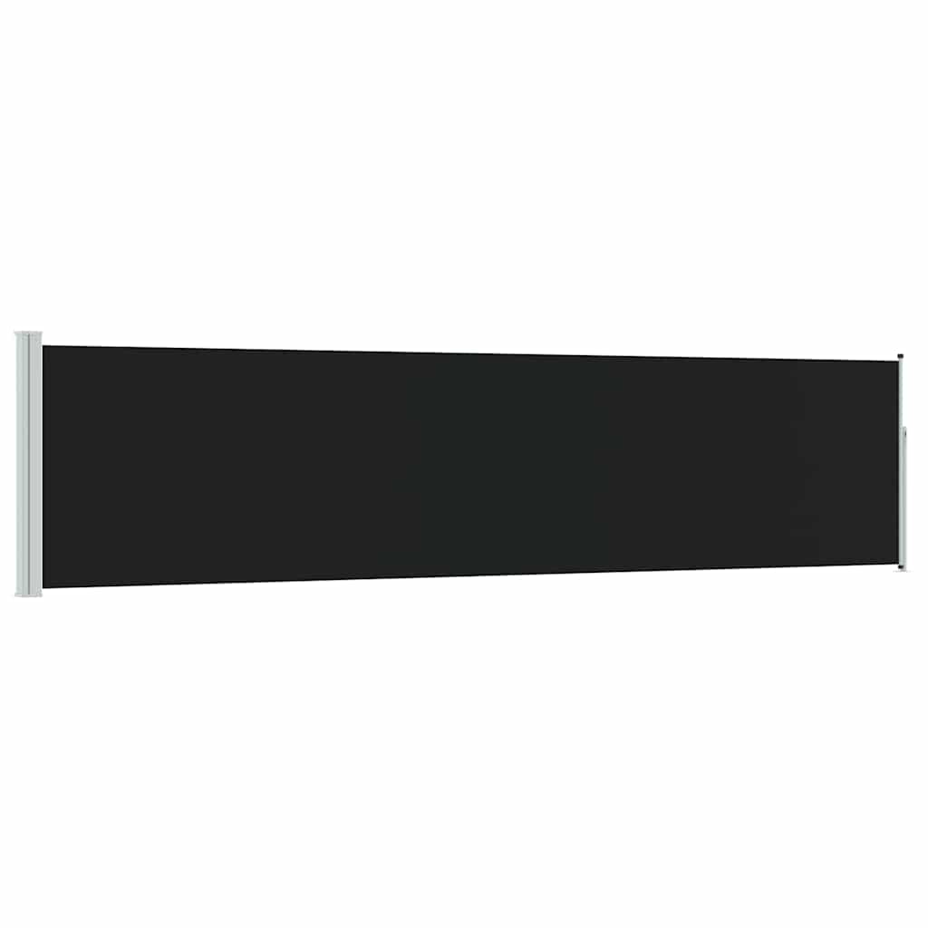 Tenda Laterale Retrattile per Patio 117x514 cm Nero