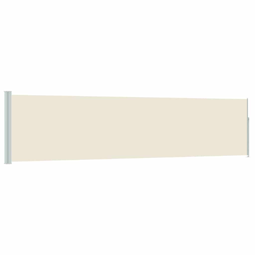 Tenda Laterale Retrattile per Patio 117x514 cm Crema