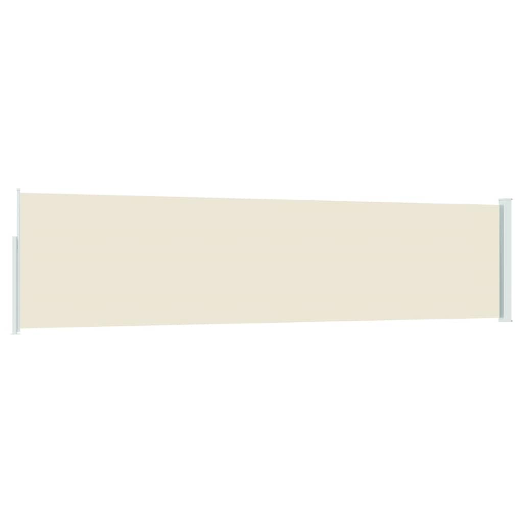 Tenda Laterale Retrattile per Patio 117x514 cm Crema