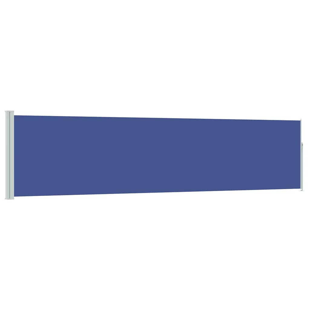 Tenda Laterale Retrattile per Patio 117x514 cm Blu