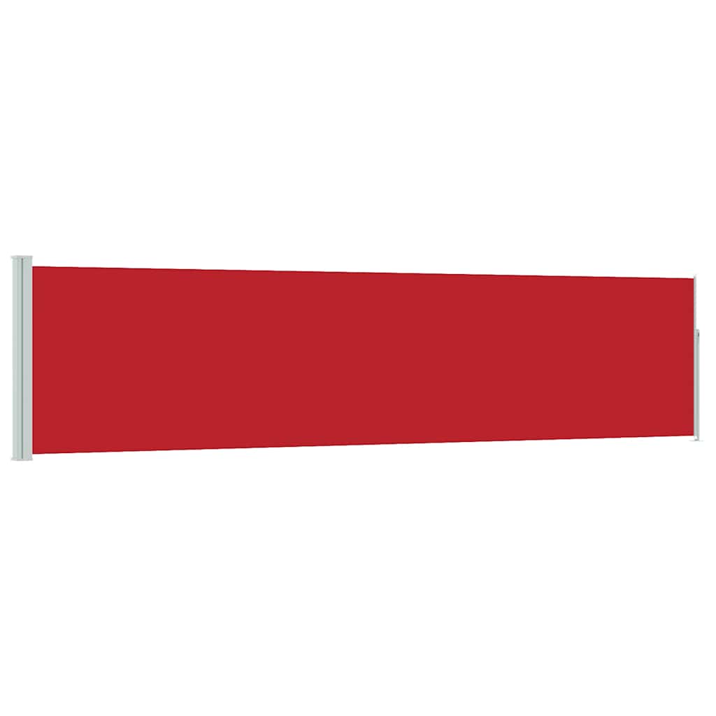 Tenda Laterale Retrattile per Patio 117x514 cm Rossa