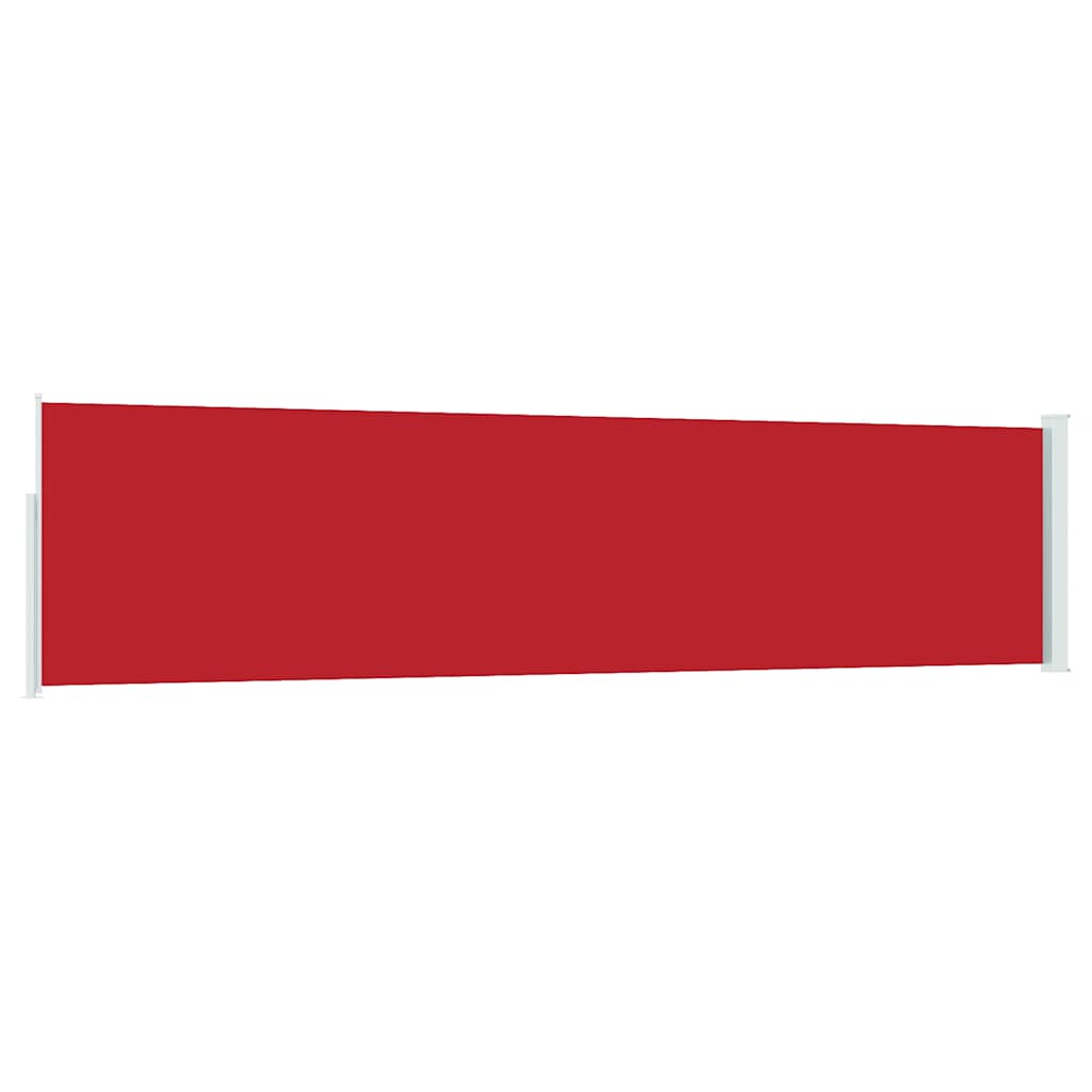 Tenda Laterale Retrattile per Patio 117x514 cm Rossa