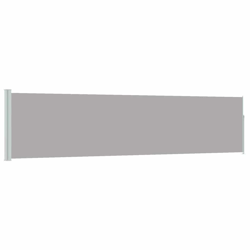 Tenda Laterale Retrattile per Patio 117x514 cm Grigia